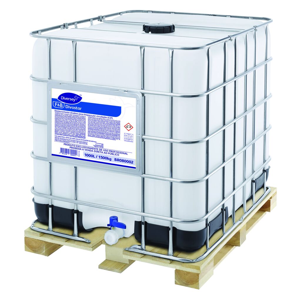 DIVOSTAR 1000L - DESINCRUSTANTE ALCALINO PARA LIMPEZA POR CIRCULAÇÃO (CIP)